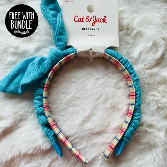 CAT & JACK NWT Kids Headbands (Set of 3) - Picture 1 of 7